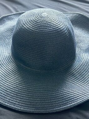 J. Crew Wide Brim Straw Hat - Light Blue